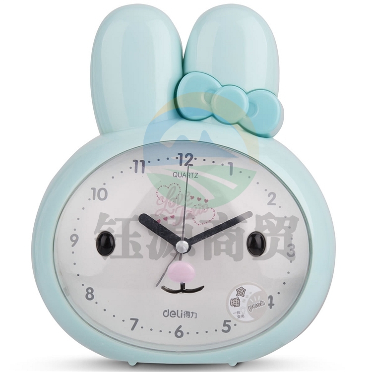 得力8803闹钟（蓝）3.5寸