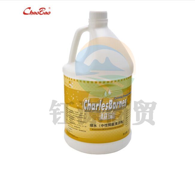 超宝绿水DFF014中性清洁剂大桶全能绿水地板玻璃清洗剂除污洗液公共场所地板清洗去污液3.8升每桶