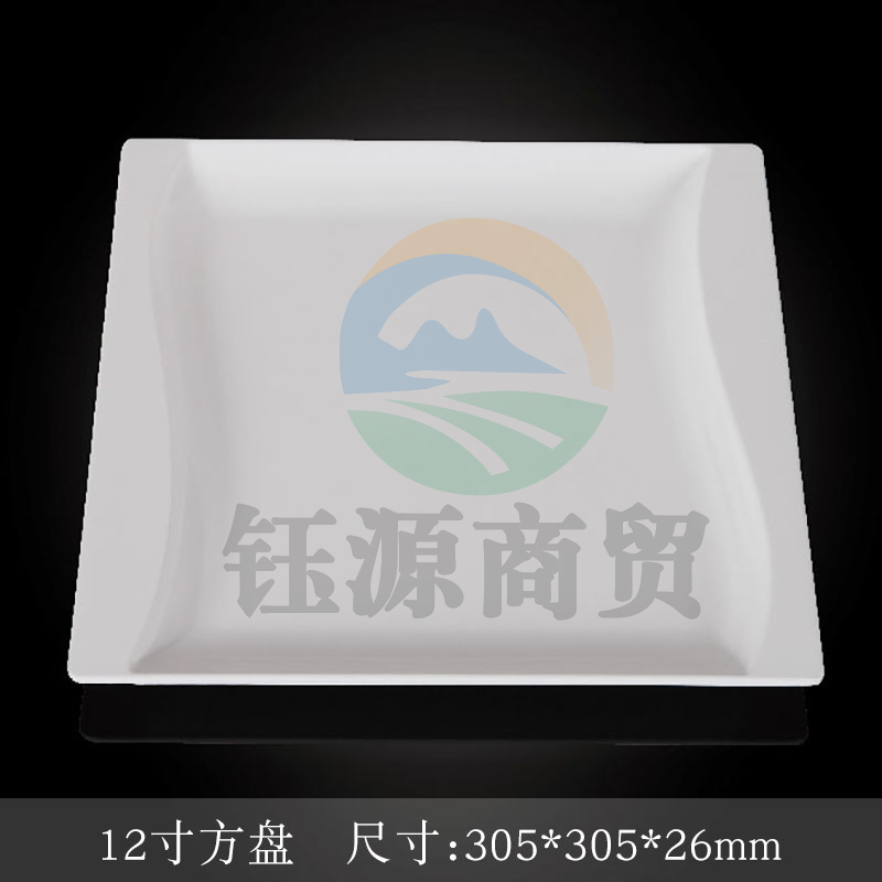 台顺密胺餐具6819 12寸方盘5个起售