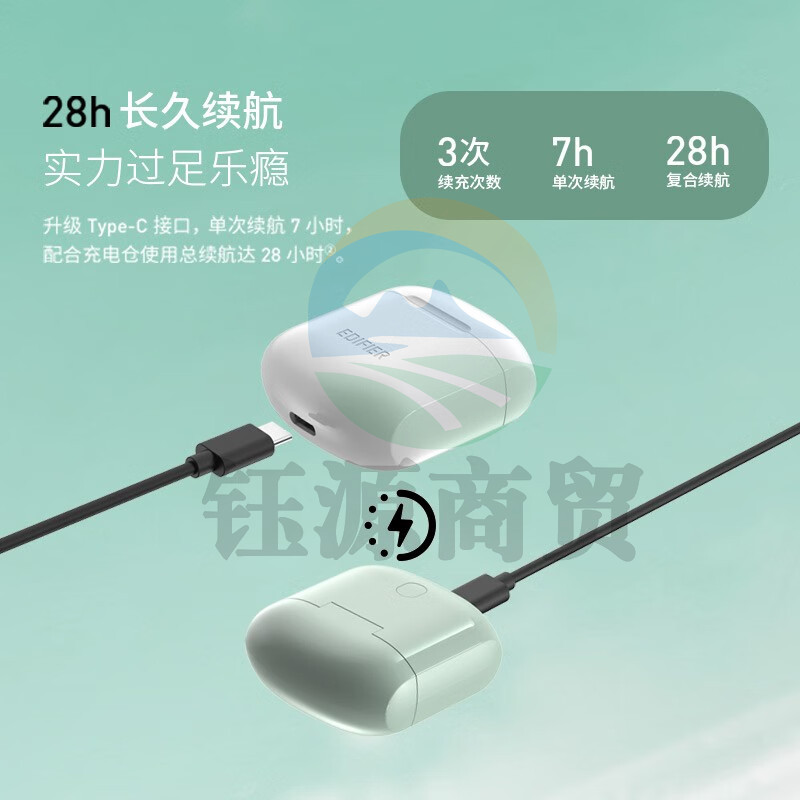 漫步者（EDIFIER）LolliPods 真无线蓝牙耳机 蓝牙5.3 音乐耳机 适用苹果华为小米手机 白色