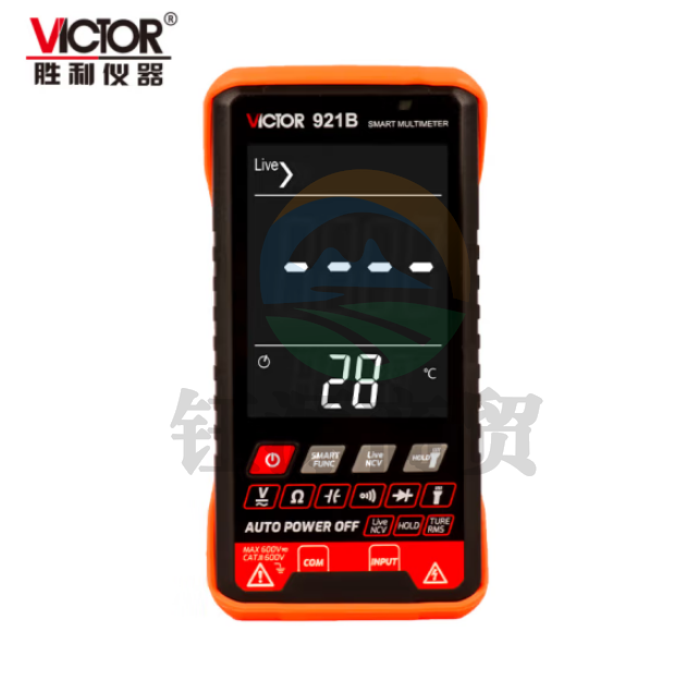 胜利仪器（VICTOR）VC921B 全智能数字大屏轻薄万用表高精度防烧万能表家用电工维修无需换挡