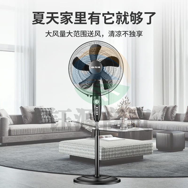 先锋（SINGFUN）FS40-16B 电风扇 落地扇 5叶机械家用宿舍风扇/摇头落地风扇 可定时大风量电扇