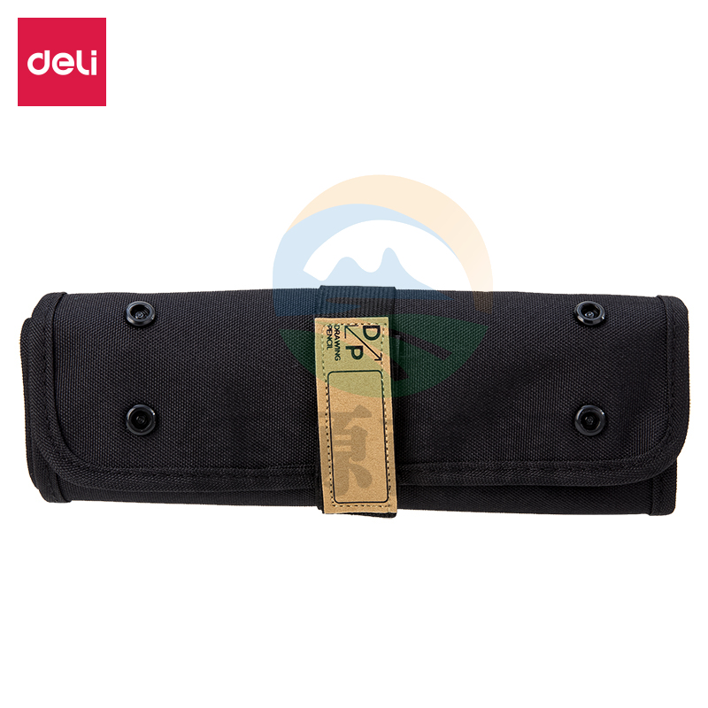 得力66851简约笔帘(黑色)