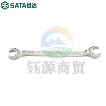 世达（SATA）48204 全抛光油管扳手10x12MM