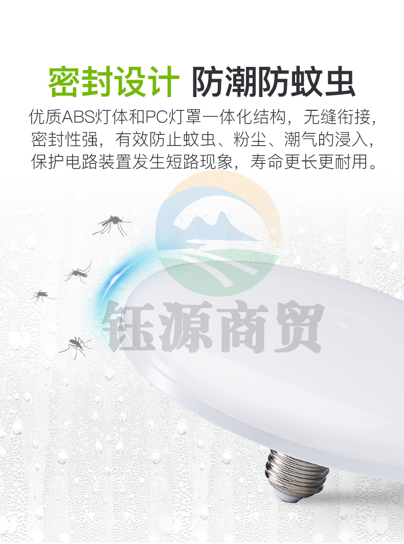 三雄极光 led大功率灯泡 飞碟灯节能E27螺口球泡灯家用照明超亮光源 大瓦数18W 6500K正白光