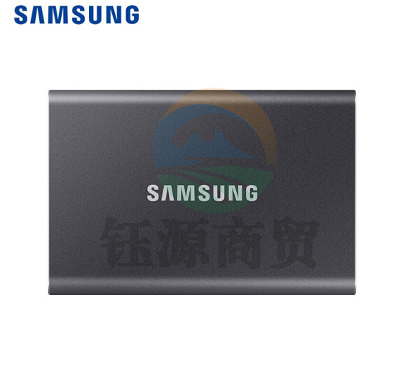 三星 2TB Type-c USB 3.2 移动固态硬盘（PSSD） T7 灰色 NVMe传输速度1050MB/s
