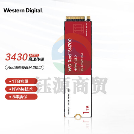 西部数据（Western Digital）1T SSD固态硬盘 M.2接口Red系列网络储存(NAS)硬盘WD Red™ SN700 NVMe SSD