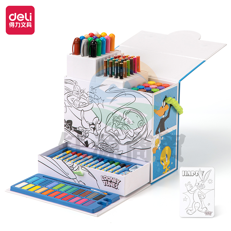 得力HM952_98件兔巴哥绘画套装(混)(盒)