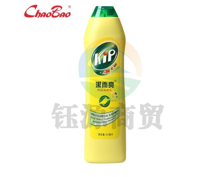 超宝 CHAOBAO 潔而亮 多功能油污清洁剂 去油清洗剂 重油烟油渍净 瓷砖玻璃浴室去水垢除油污克星柠檬香500ml