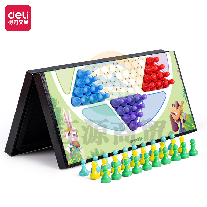 得力YW110-T_中号磁石棋-跳棋(混)(盒)