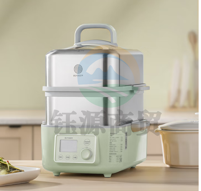 北鼎蒸炖锅家用电蒸锅隔水炖盅全自动预约家用多用途锅【升级版浅杉绿G56A】(含炖盅套件+二层蒸架）