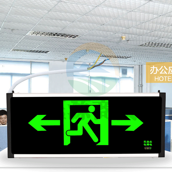 艾派克 双面安全出口 D215 双向指示灯；尺寸：332*23*145mm