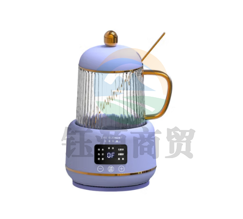生活元素 LIFE ELEMENT迷你养生壶mini 保温恒温加热杯垫 多功能煮茶器花茶壶电炖养生杯 I156 紫色