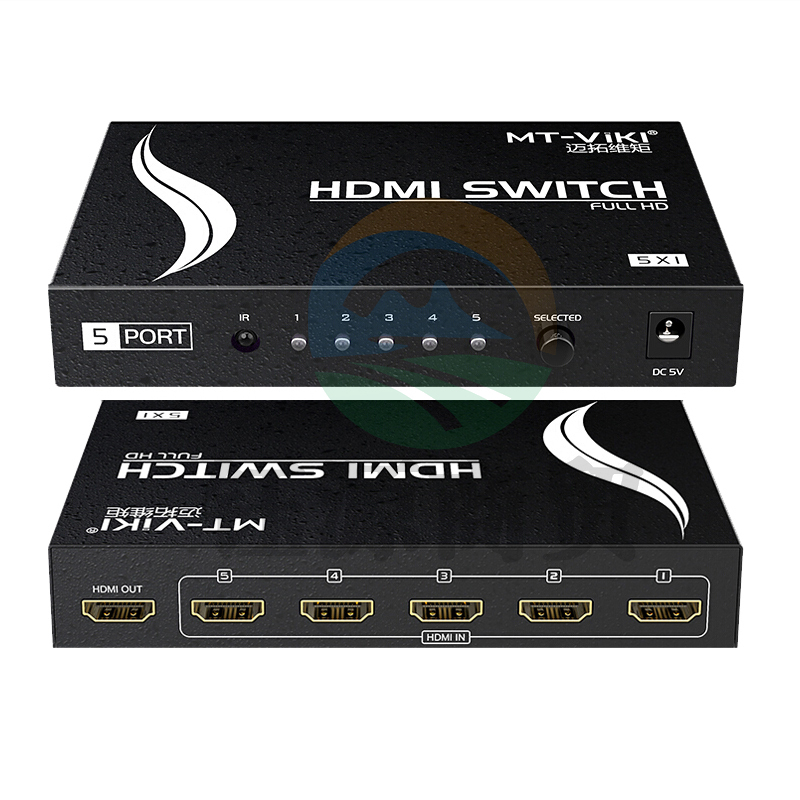 迈拓维矩MT-SW501MH hdmi切换器五进一出5进1出hdmi高清音视频切屏器