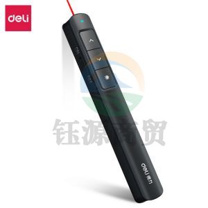 得力 2808P 激光投影笔 PPT翻页笔 无线演示器 黑色2808P