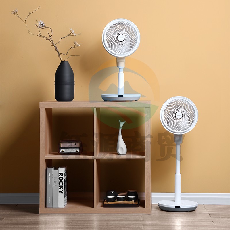 日本amadana空气循环扇电风扇落地扇变频直流遥控风扇家用台式立式两用涡轮换气扇A-FC001DR 皓月白