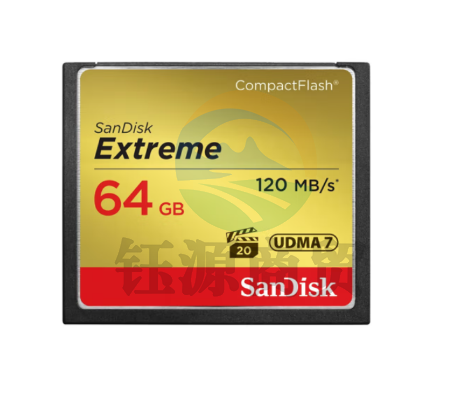 闪迪（SanDisk）64GB CF(CompactFlash)存储卡 中高端单反相机内存卡 UDMA7 至尊极速版 读速120MB/s  SDCFXSB-064G-Z46