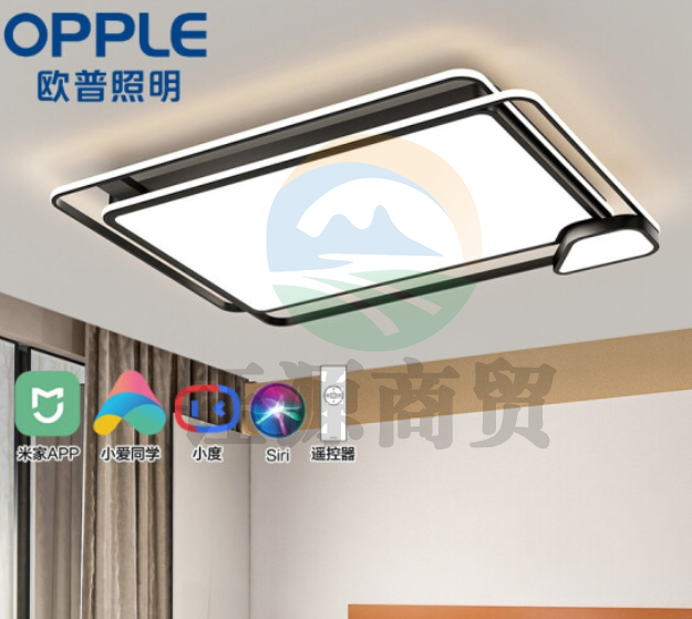 欧普照明（OPPLE）LED吸顶灯 后现代高端超薄客厅卧室餐厅灯具灯饰 智能音箱/AI智控调光