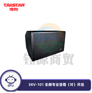 得胜（TAKSTAR） EKV-101 13英寸全频音箱 专业音箱（对）专业舞台音箱 KTV包房休闲酒吧吊挂音箱