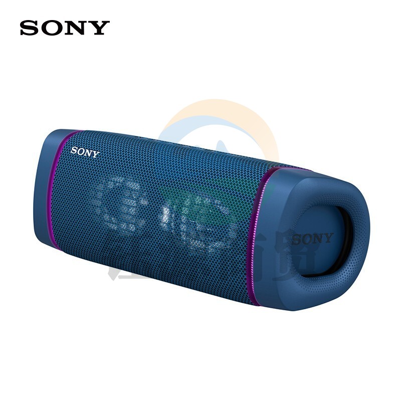 索尼（SONY）SRS-XB33 防水重低音 无线扬声器/蓝牙音响 三维音效 约24小时续航 IP67防水防尘 蓝色