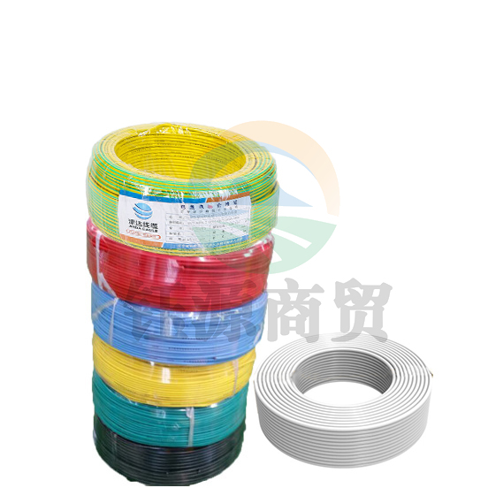 津达电缆 WDZN-BYJ-白色25平方 低烟无卤耐火塑铜线 100米/盘