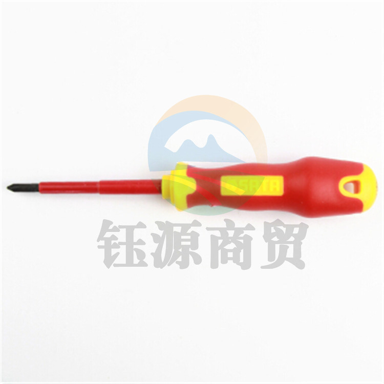 世达（SATA）61221 T系列双色柄十字绝缘螺丝批#0x60MM