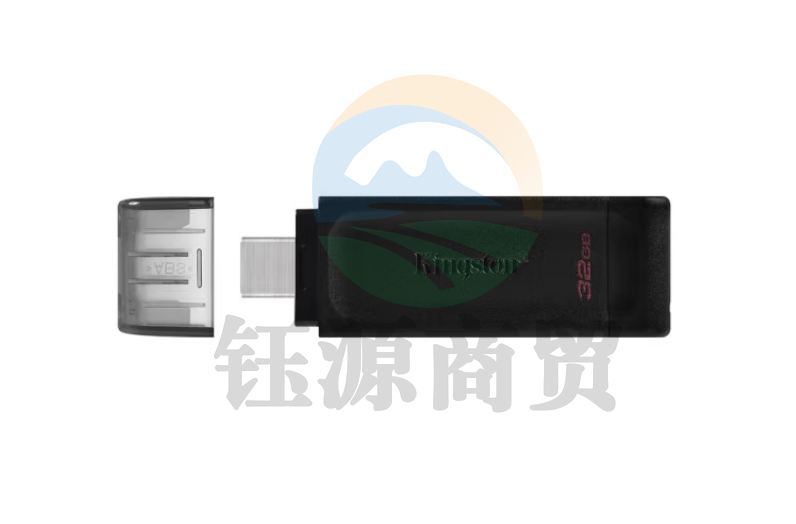 金士顿（Kingston）128GB USB3.2 Gen1 Type-C 手机U盘 DT70 黑色