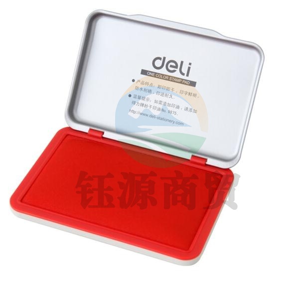 得力（deli） 9892 快干印台 红色