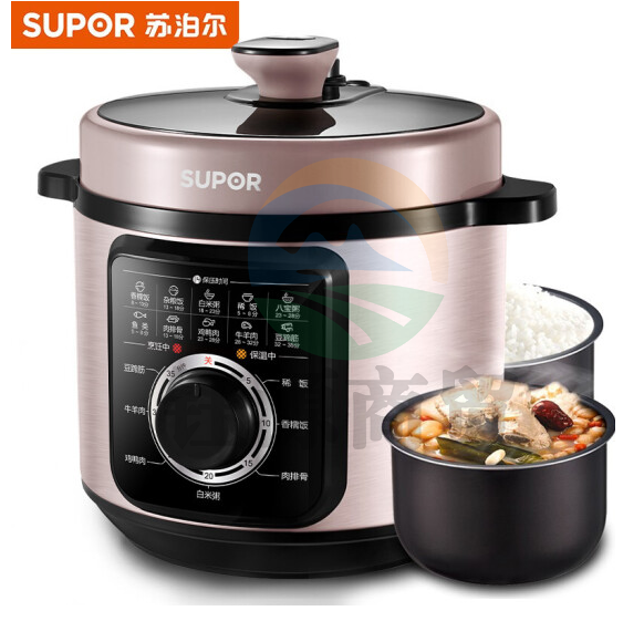 苏泊尔 SUPOR SY-60YA9051 高压锅6L大容量家用电压力锅 安全易用 3-8人