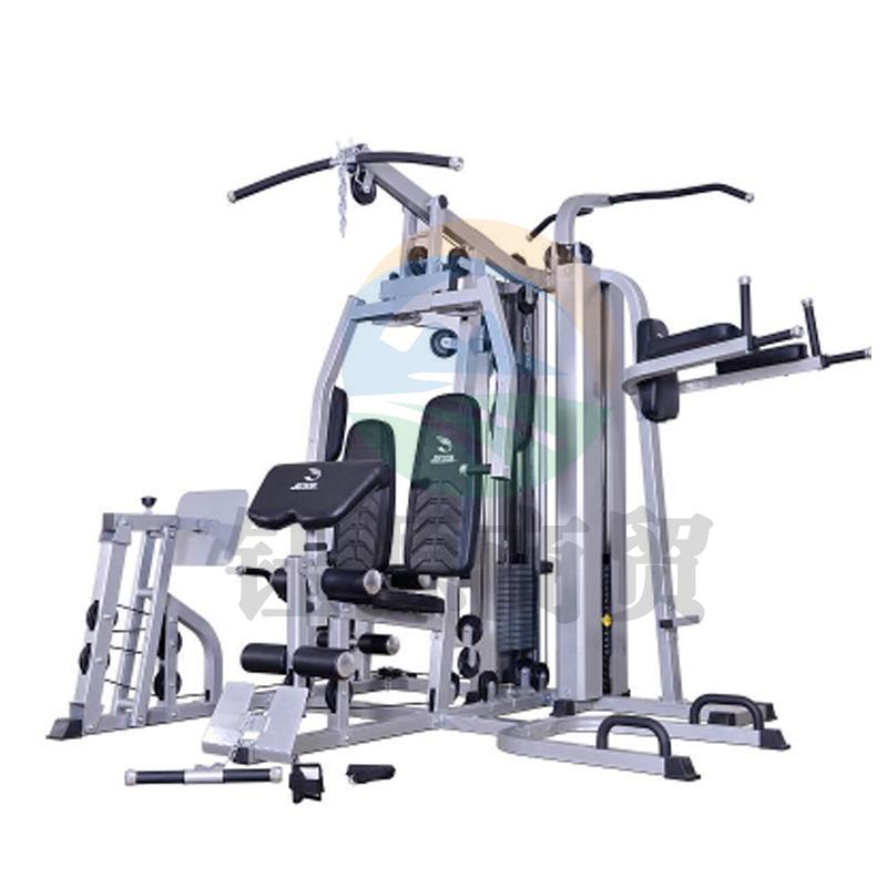 军霞 JX-1600 六人综合训练器 肱三头肌练习、腹肌练习、踢腿、高拉、下推、下拉、二头肌训练、蝴蝶式扩胸、坐式推举、屈臂、仰卧推举、后踢腿、坐式压肩运动、坐姿划船、提臂、屈腿、手臂下压运动、倒蹬腿、引体向上、双杠运动、提膝 按台销售