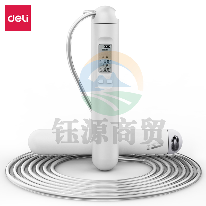 安格耐特F4148 中考训练电子计数跳绳(钢丝绳)(白色)(根)