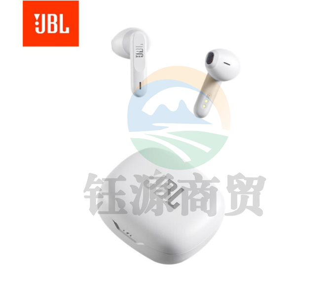 JBL W300TWS 真无线蓝牙耳机 半入耳式音乐耳机 通话降噪 运动防汗 苹果安卓手机带麦游戏耳机 珍珠白