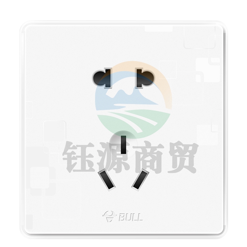 公牛(BULL) 开关插座 G18系列 10A正五孔插座 86型面板G18Z223 纹理白 暗装
