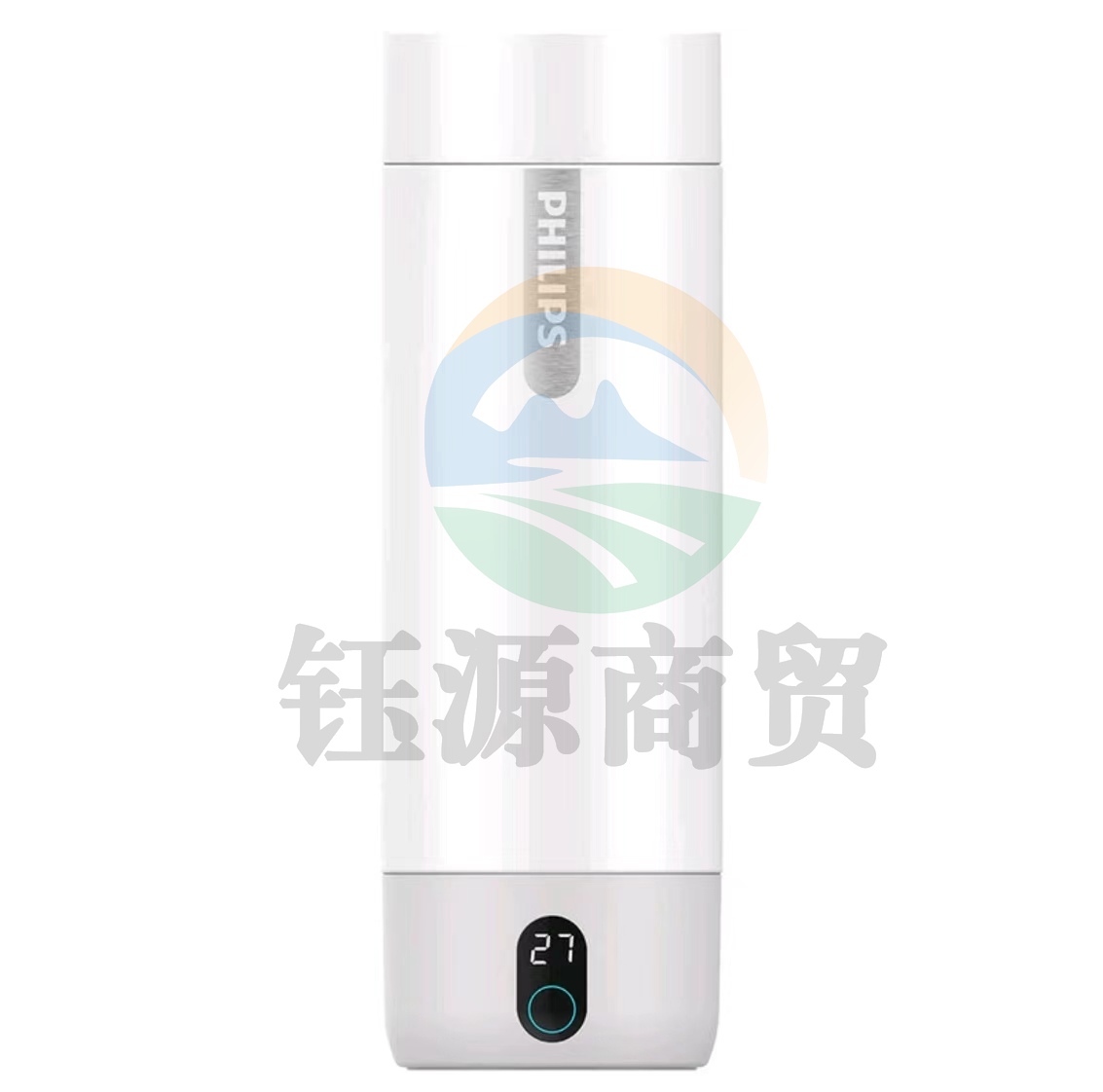 飞利浦烧水杯 电热水杯便携旅行 加热保温杯男女士 AWP2791WH