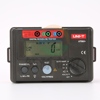 优利德（UNI-T）UT582+ 漏电保护开关测试仪 单相数字漏电保护器测试器 线路漏电检测仪