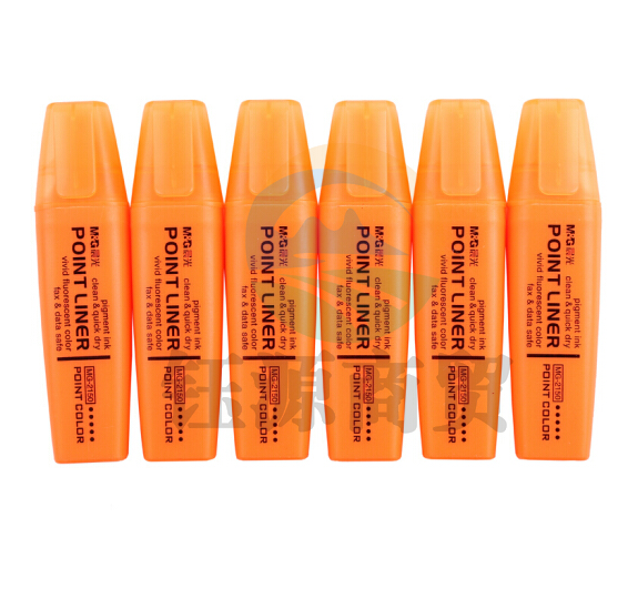 晨光 M＆G 荧光笔 MG-2150 5.0mm （橙色） 12支/盒