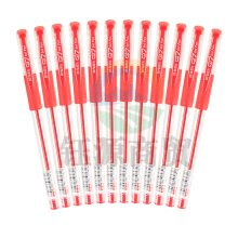 晨光（M&G）中性笔风速Q7C 0.5mm子弹头水笔签字笔 红色/一盒12支