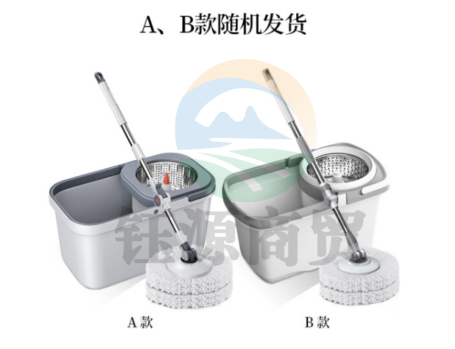 五月花WYH-A18双驱动旋转拖把38cm 共2块布