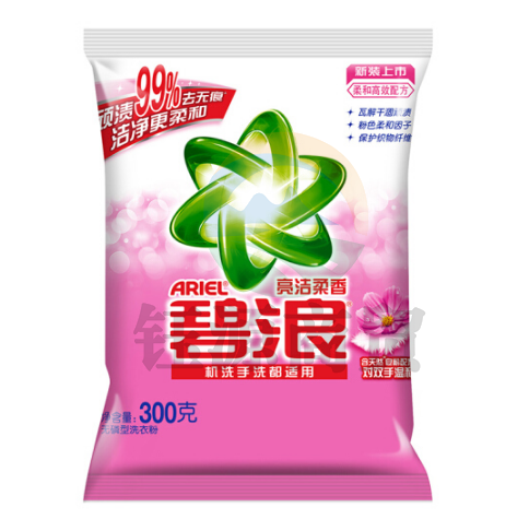 碧浪(Ariel)洗衣粉（亮洁）300g 16袋/件