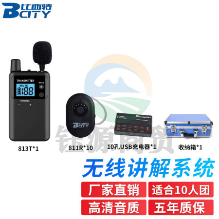 比西特 811R无线讲解器一对多耳挂式无线对讲器蓝牙导游耳机政企接待电子解说器 1讲+20人听团套装