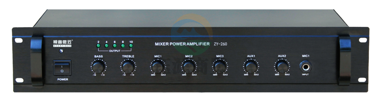 视音微云ZY-260 带前置合并式广播功放