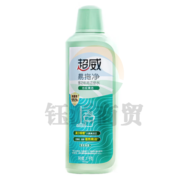 超威 地板清洁瓷砖去污大理石多功能清洁绿水1kg去味驱蟑易拖净地板水