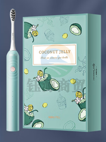 舒客电动牙刷 可充电软毛声波5档洁齿模式 G33A青椰奶冻