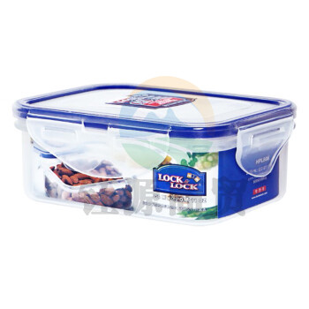 乐扣乐扣（LOCK&LOCK）HPL806 塑料保鲜盒透明食物冰箱收纳盒子饭盒便当盒 350ML