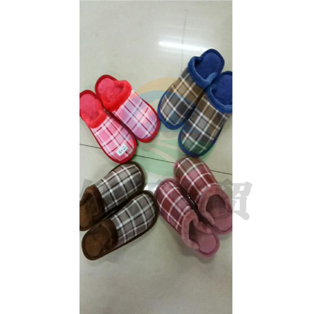 棉拖鞋女冬季家居室内保暖防滑居家家用毛毛绒（号码备注，颜色随机）