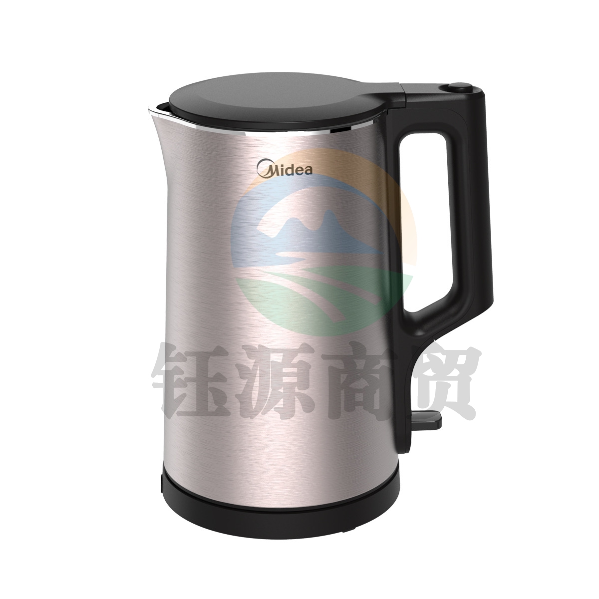 美的（Midea）MK-PJ17A01  电热水壶  家用1.7L双钢防烫防干烧  304不锈钢开水壶  一键开盖（线下同款）