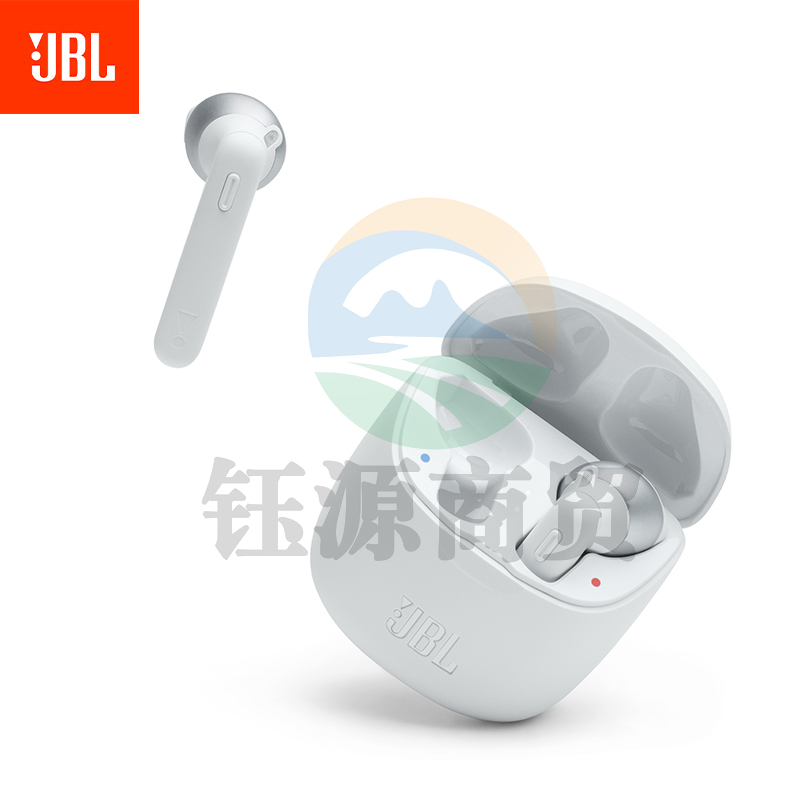 JBL TUNE225TWS 真无线蓝牙耳机 通话降噪手机音乐半入耳式耳机 珍珠白