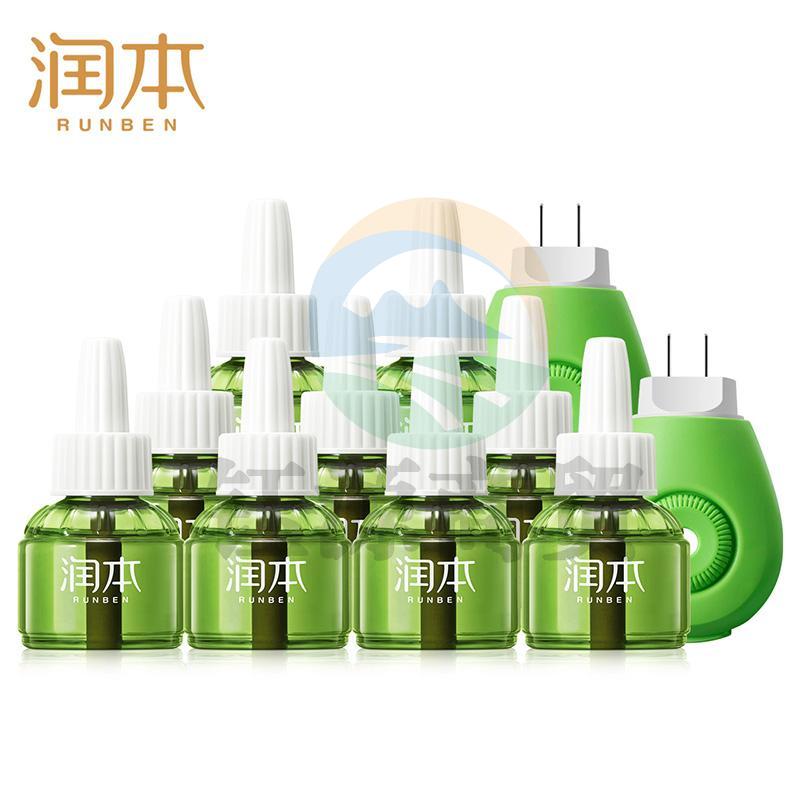 润本（RUNBEN）婴儿蚊香液驱蚊液电蚊香270晚45ml*9瓶+2器电蚊香液驱蚊器无香型