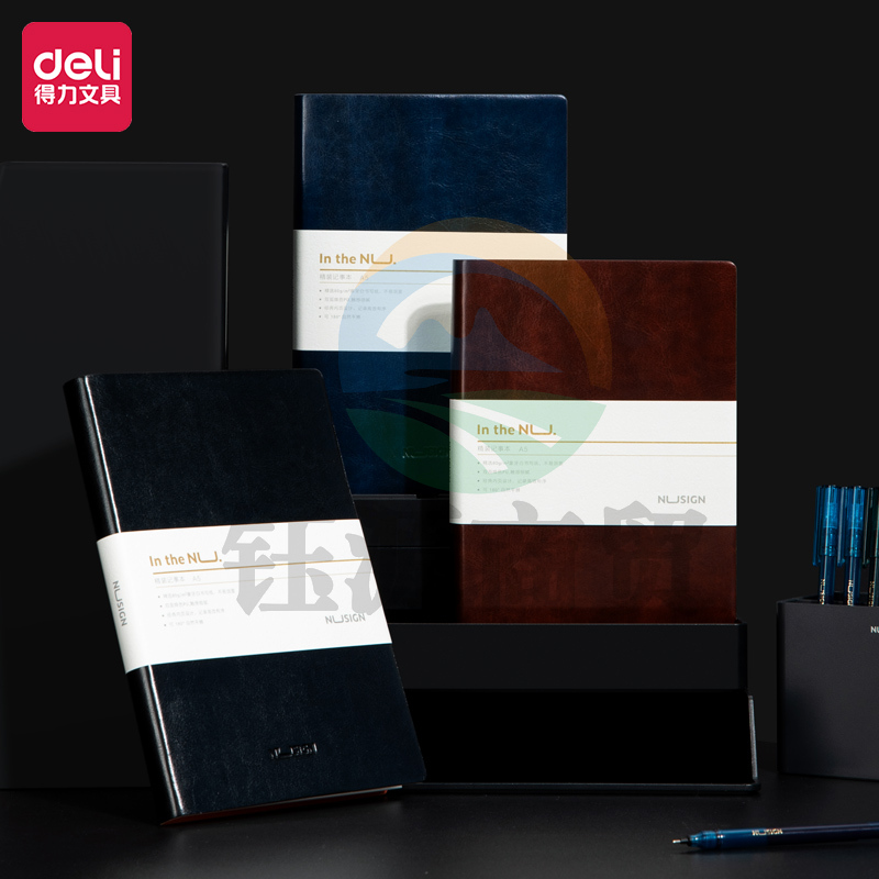 纽赛NS257 A5商务皮面笔记本子 特厚意大利纸张 随机色