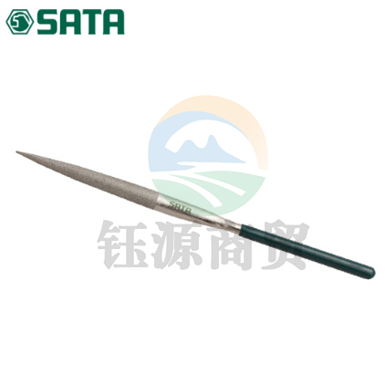 世达（SATA）03852 金刚石尖头半圆锉5x180MM/尖头半圆锉刀挫刀木工圆挫刀合金